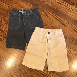 Bundle of 2 Boys Size 7 Khaki Shorts GAP & Kohl’s